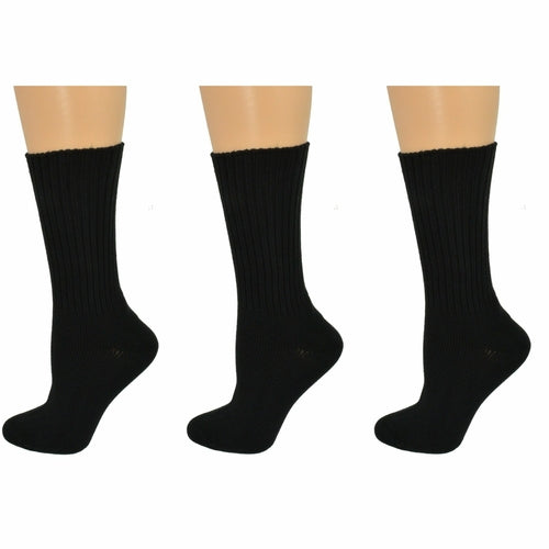 Organic Cotton Midweight Outdoor Unisex Athletic Crew Socks 3 Pair