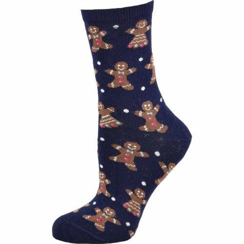 Christmas Cotton Crew Socks for Women in Cotton, Fun Holiday Socks