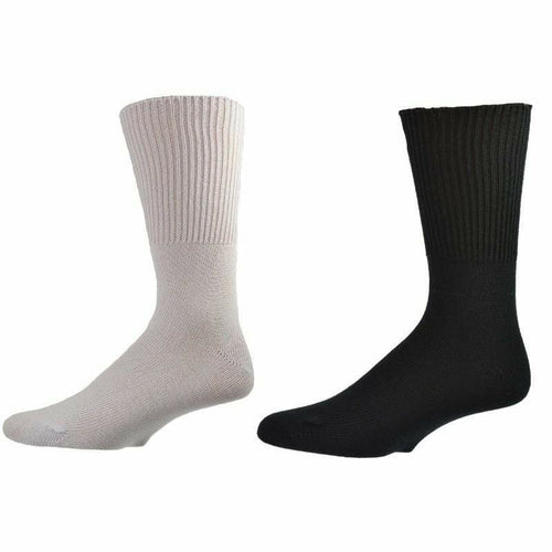 Sierra Socks Health Diabetic Wide Foot and Wider Calf Cotton Crew