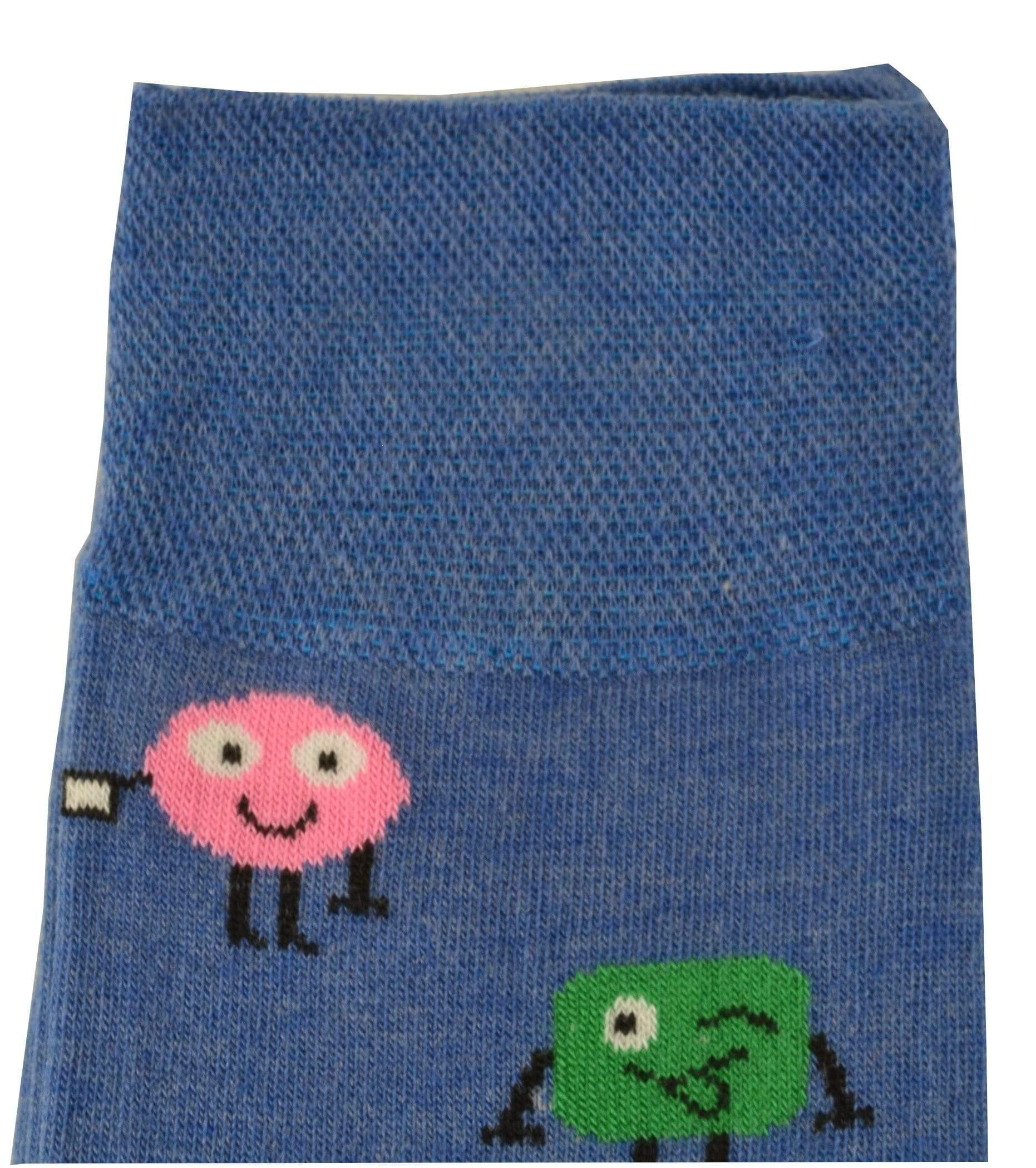 Game Character Socks - Men's Colorful Smooth Toe Crew