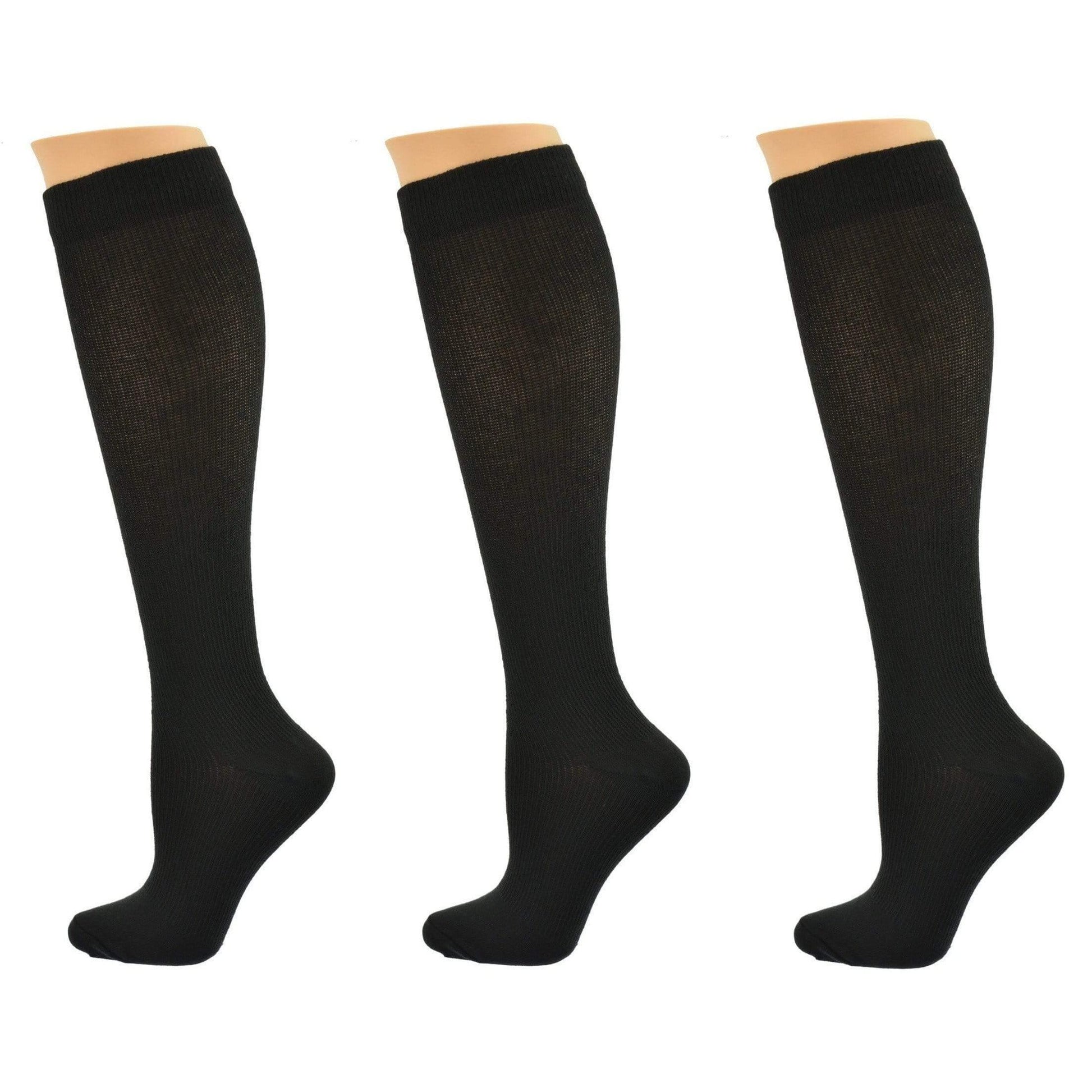 Compression Socks for Men (Knee-Hi 3-Pair Packs) in Firm Support