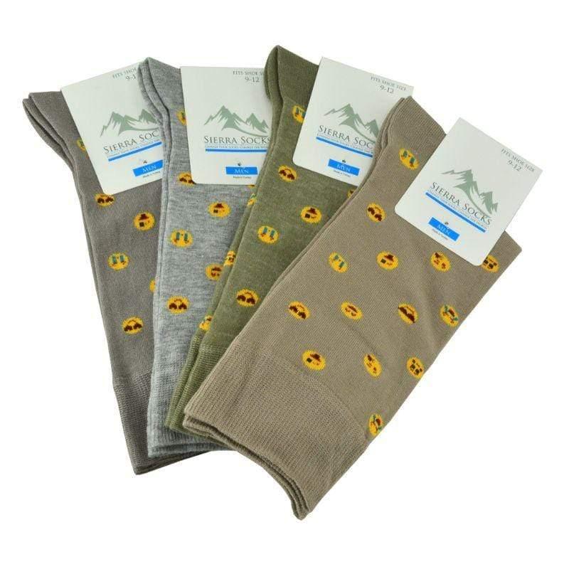 Men's Combed Cotton Socks with Emoji Design