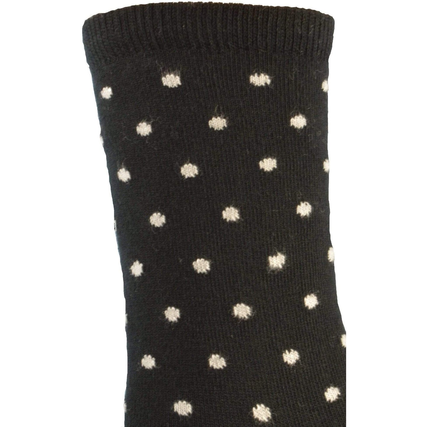 Women's Polka Dot Pattern Crew Socks 2-Pair Pack Cotton Socks