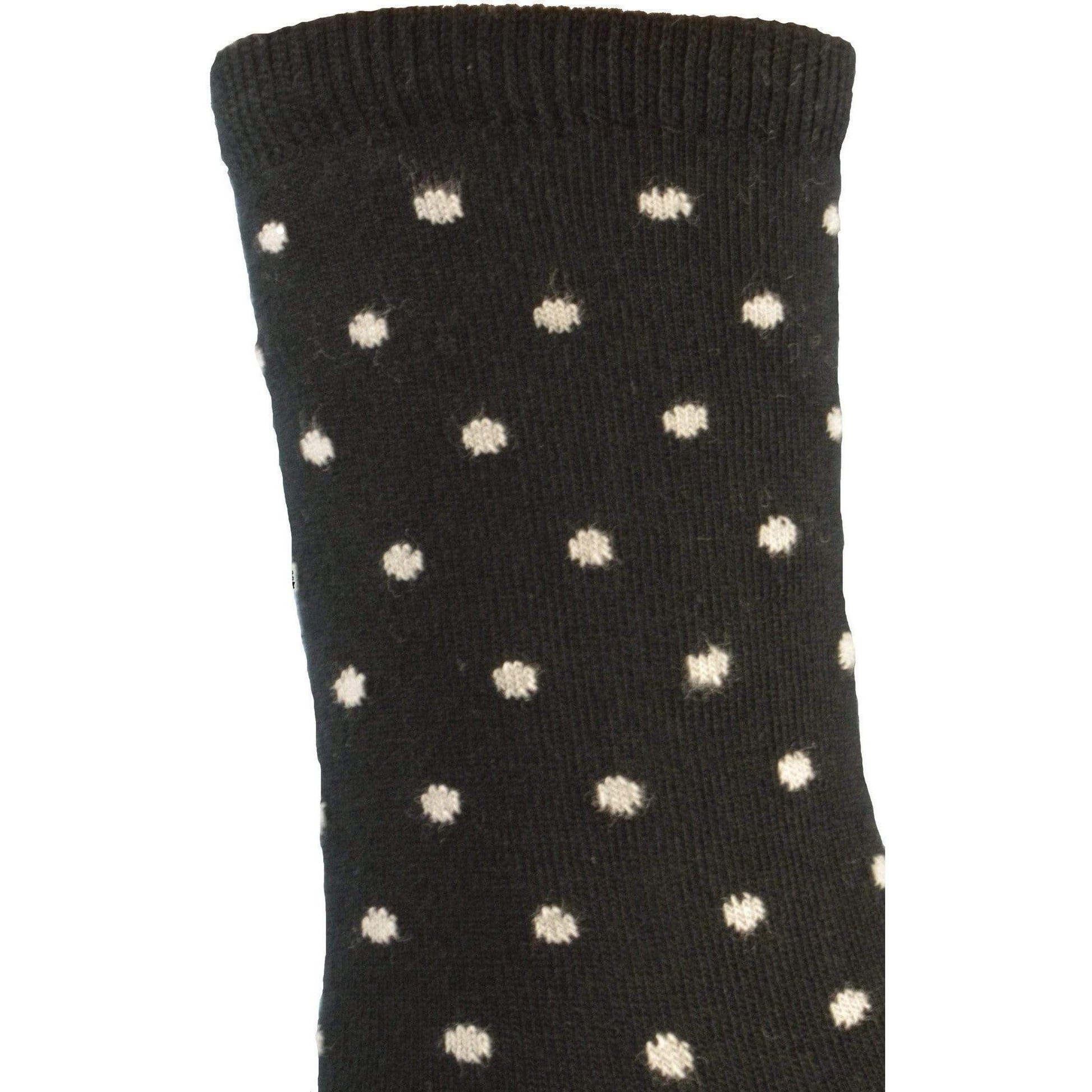 Women's Polka Dot Pattern Crew Socks 2-Pair Pack Cotton Socks