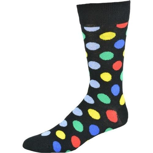 Cotton Polka Dot Crew Socks