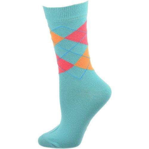 Cotton Argyle Crew Women's Socks