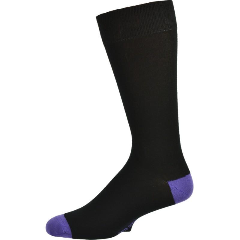 Men's Bamboo Socks with Contrast Heel & Toe