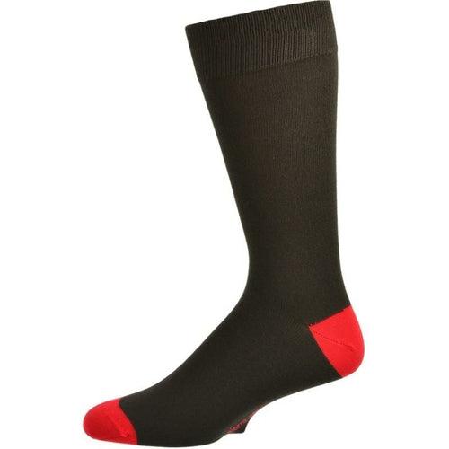 Men's Bamboo Socks with Contrast Heel & Toe