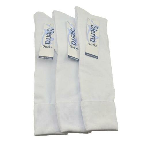 Classic Flat knit Opaque Nylon Knee High Socks 3 Pair Pack