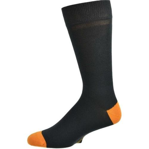 Men's Bamboo Socks with Contrast Heel & Toe