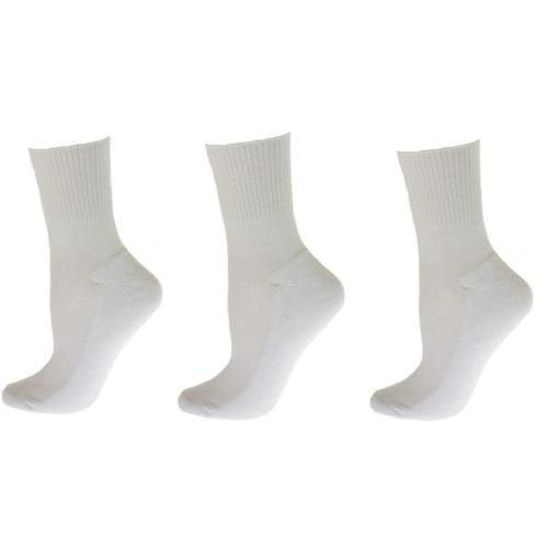 Diabetic Men's Socks Arthritic Cotton Ankle Cushioned 3 Pair Pack