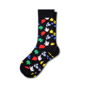 Men's Combed Cotton Crew Socks - Fall Theme