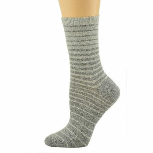 Women's Stripe Cotton Crew Socks