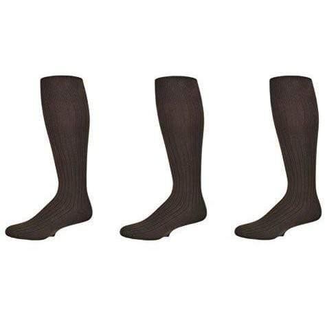 Men's Combed Cotton Crew Socks, Business Casual Footwear (3 Pair