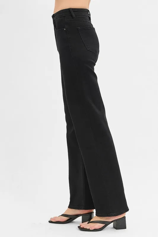RISEN High Rise Wide Jeans