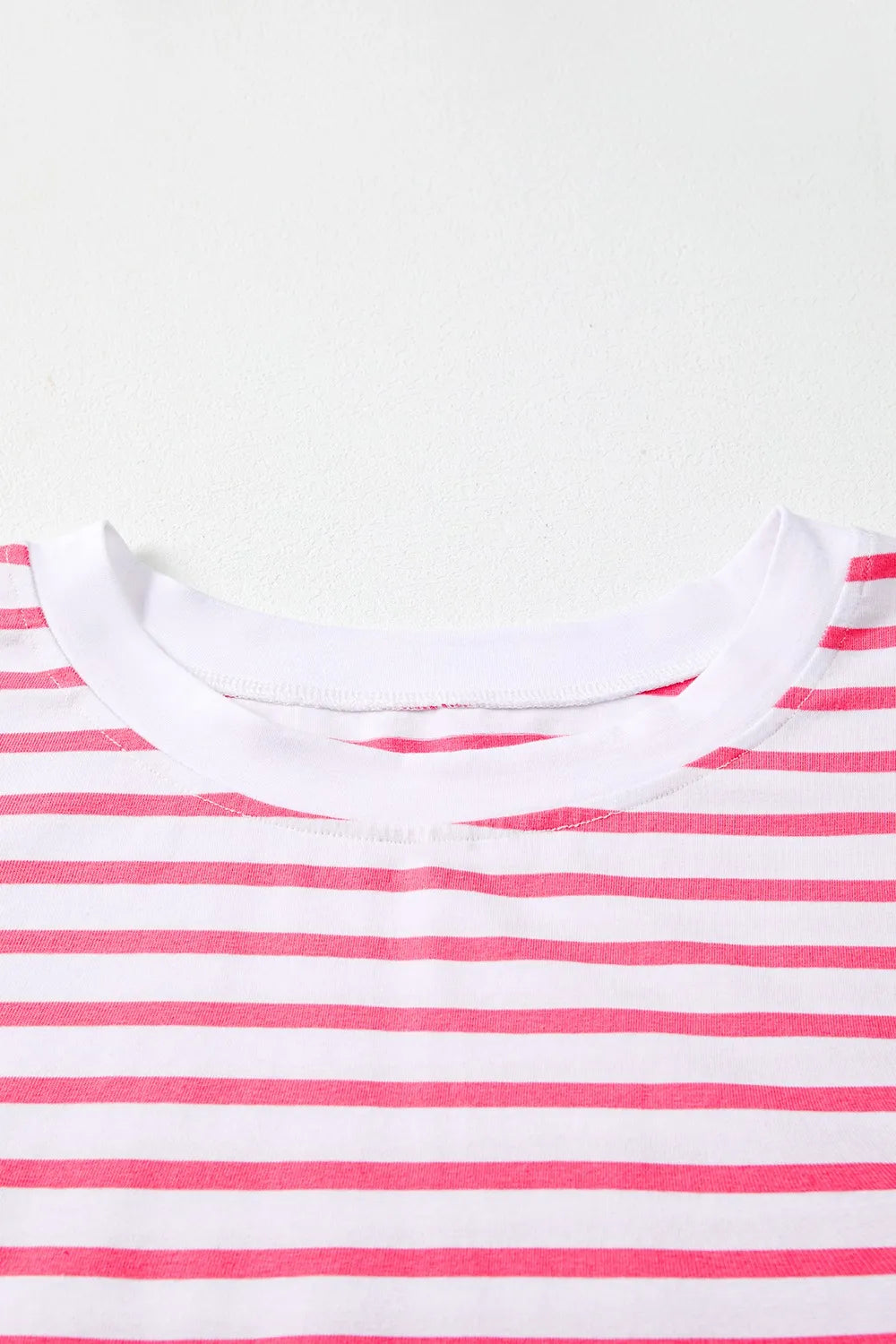 Color Block Striped Batwing Sleeve T-Shirt