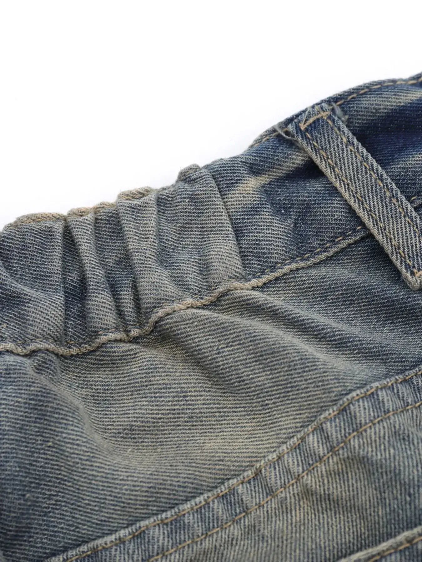 Men's Distressed Wide Leg Jeans