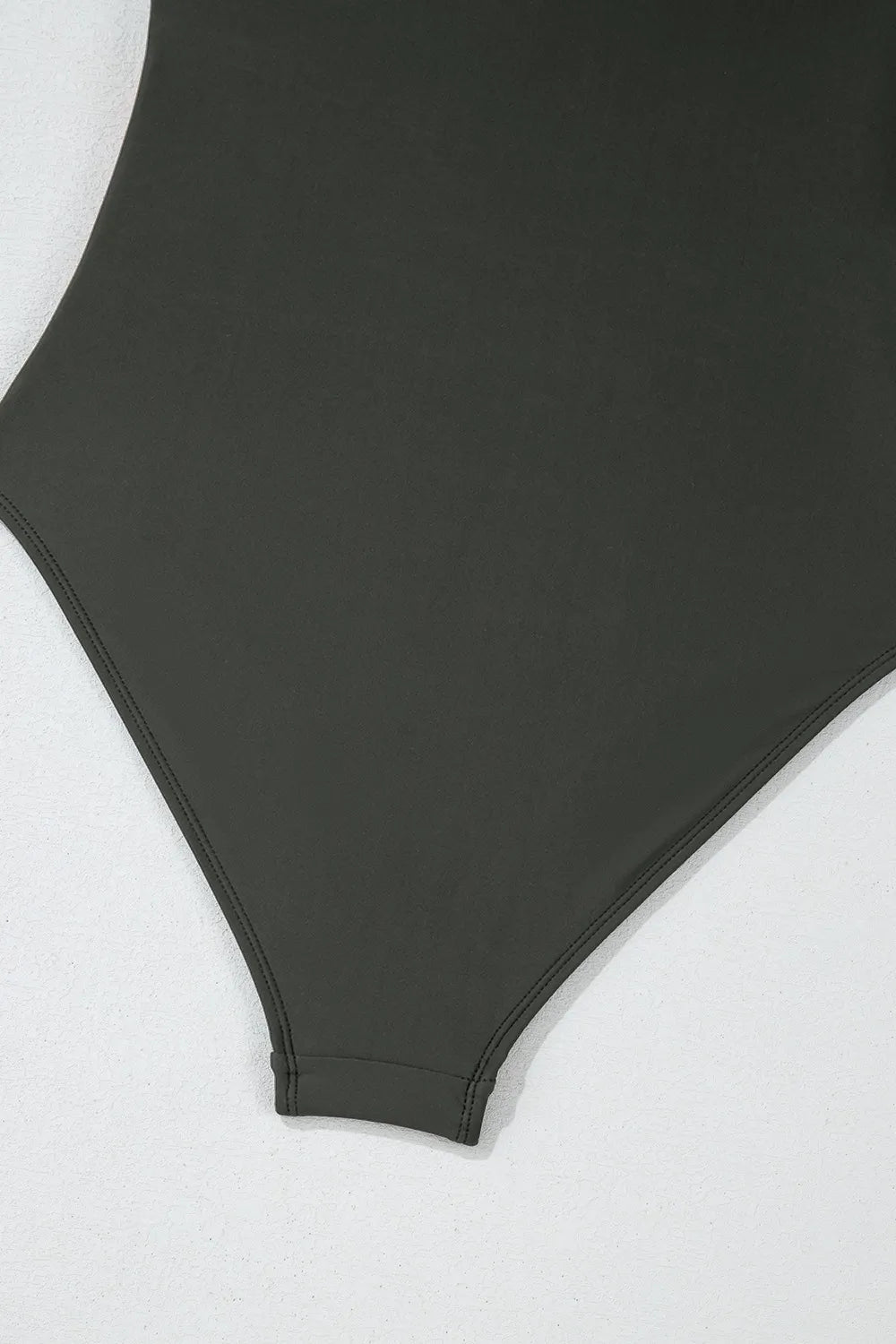Color Block Padded Square Neck One Piece Swimsuit