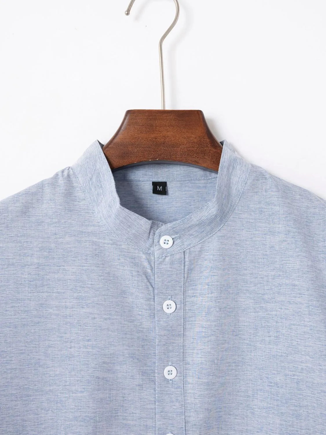 Men's Full Size Button Detail Short Sleeve Polo Plus Size