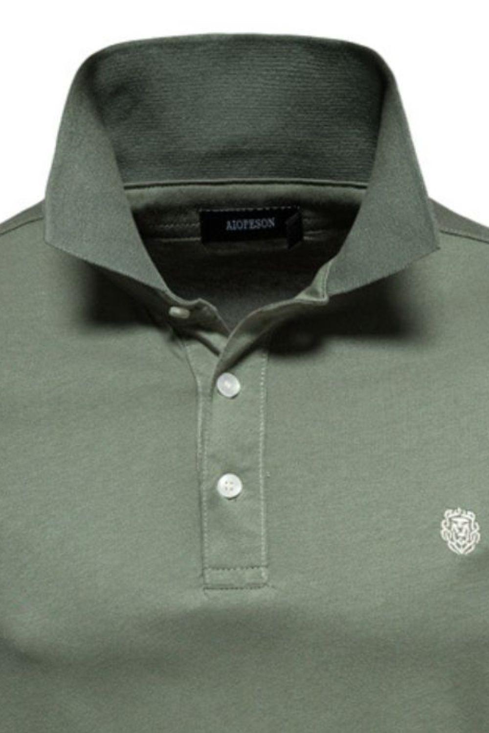 Men's Embroidered Collared Short Sleeve Polo - Clothes For Her Online Store