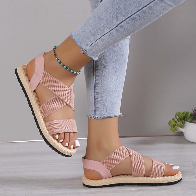 Open Toe Flats Sandals