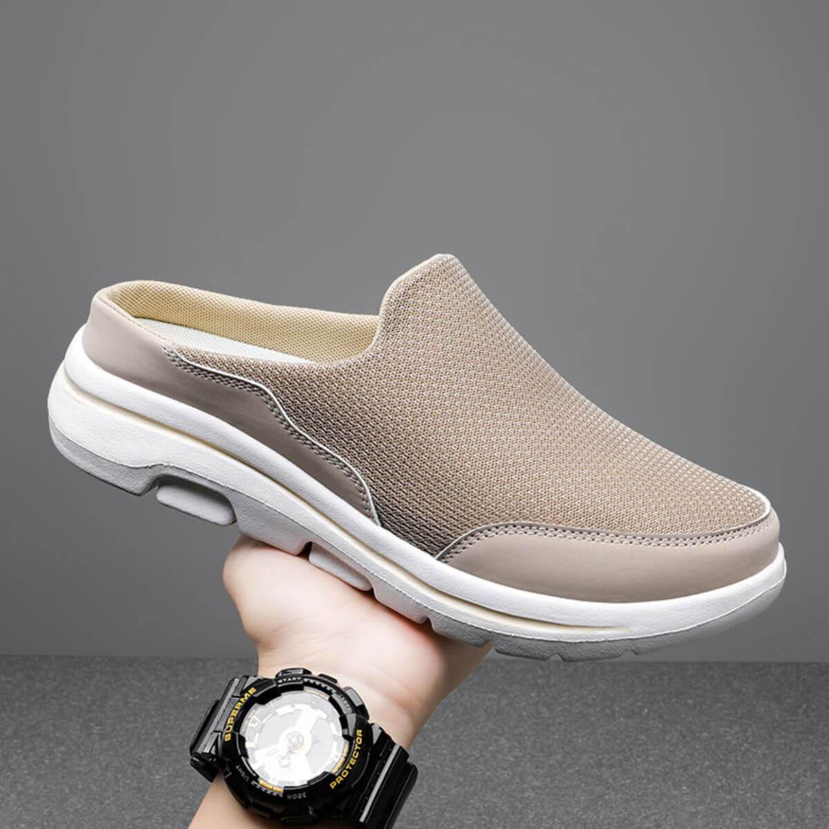 Round Toe Flats Mesh Slip On