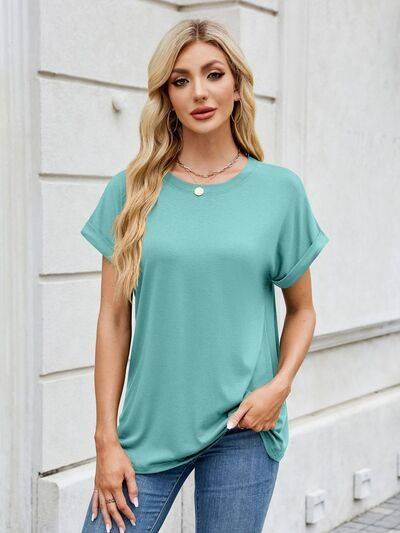 Florira Round Neck Short Sleeve T-Shirt