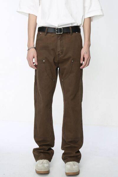 Mid Rise Baggy Jeans with Pockets - Clothes For Her Online Store