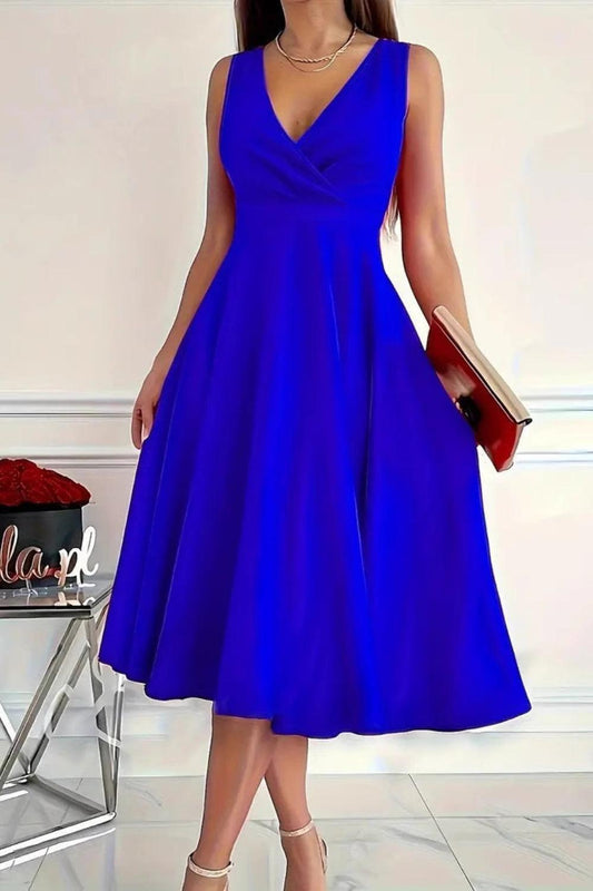 Sleeveless Midi Dress - Clothes For Her Online Store