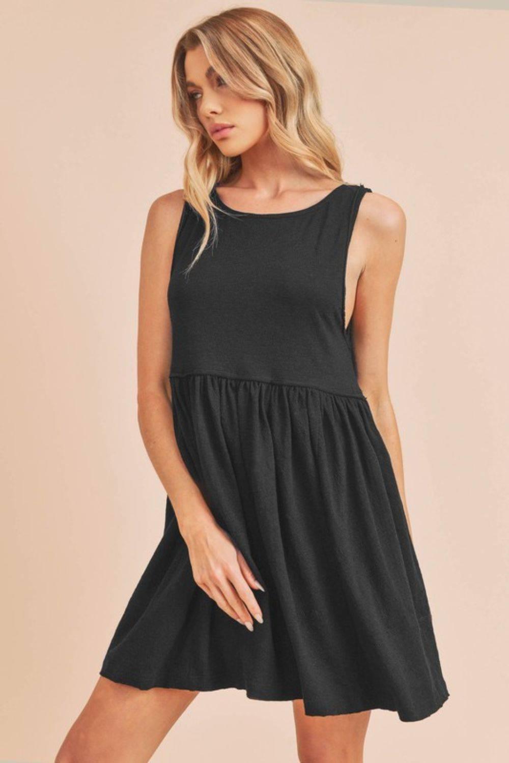 Aemi + Co Round Neck Mini Tank Dress