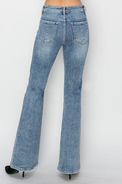 RISEN Full Size Mid Rise Bootcut Jeans - Clothes For Her Online Store