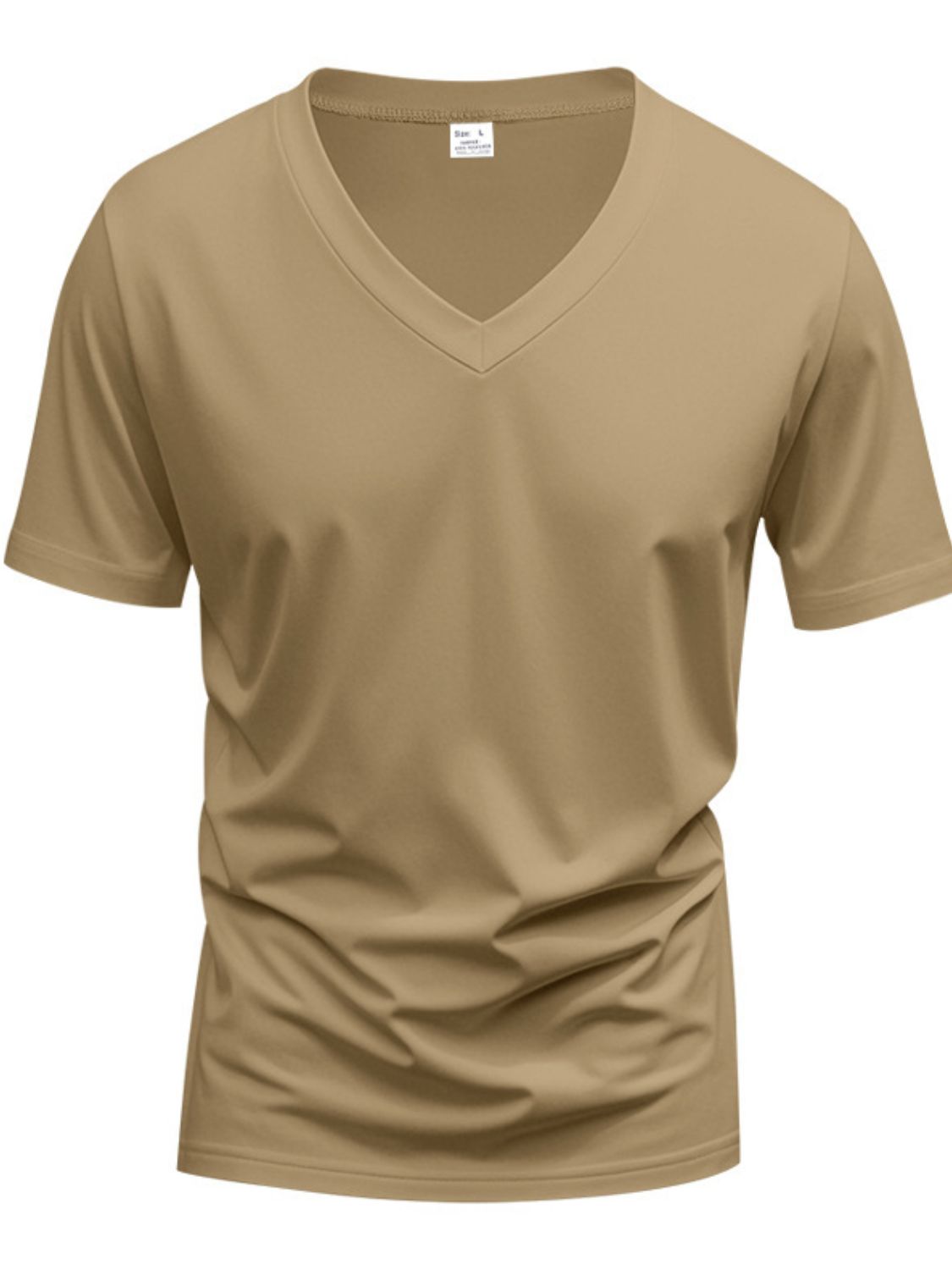 Men's Full Size V-Neck Short Sleeve T-Shirt Plus Size - Clothes For Her Online Store