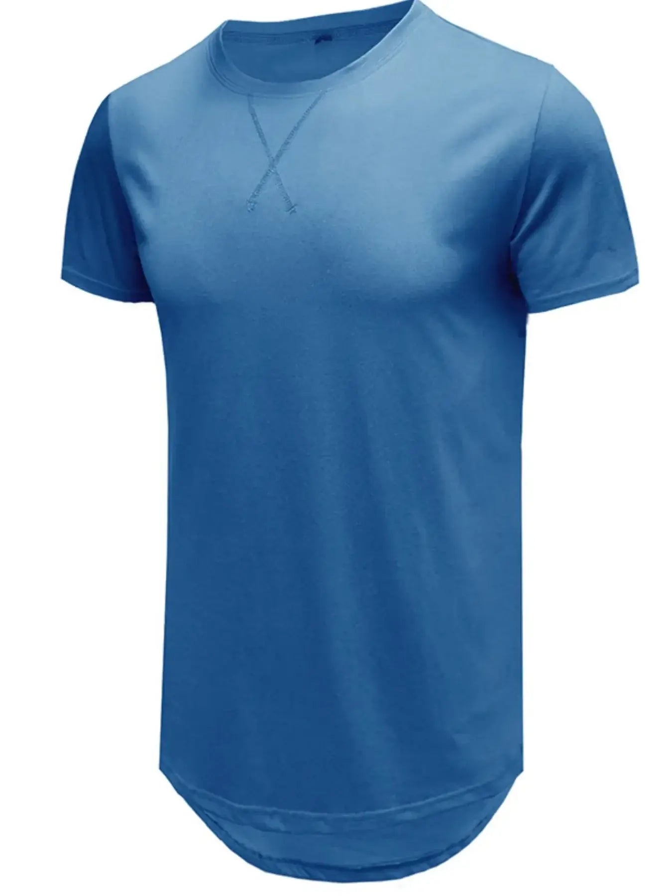 Men's Basic Curved Hem T-Shirt