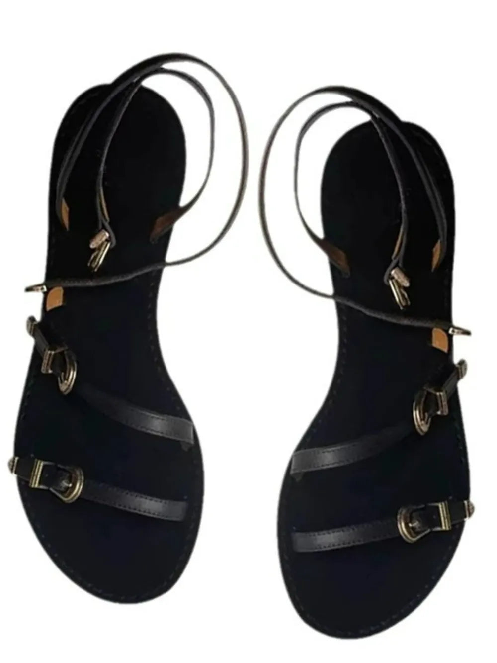 Round Toe Flats Sandals