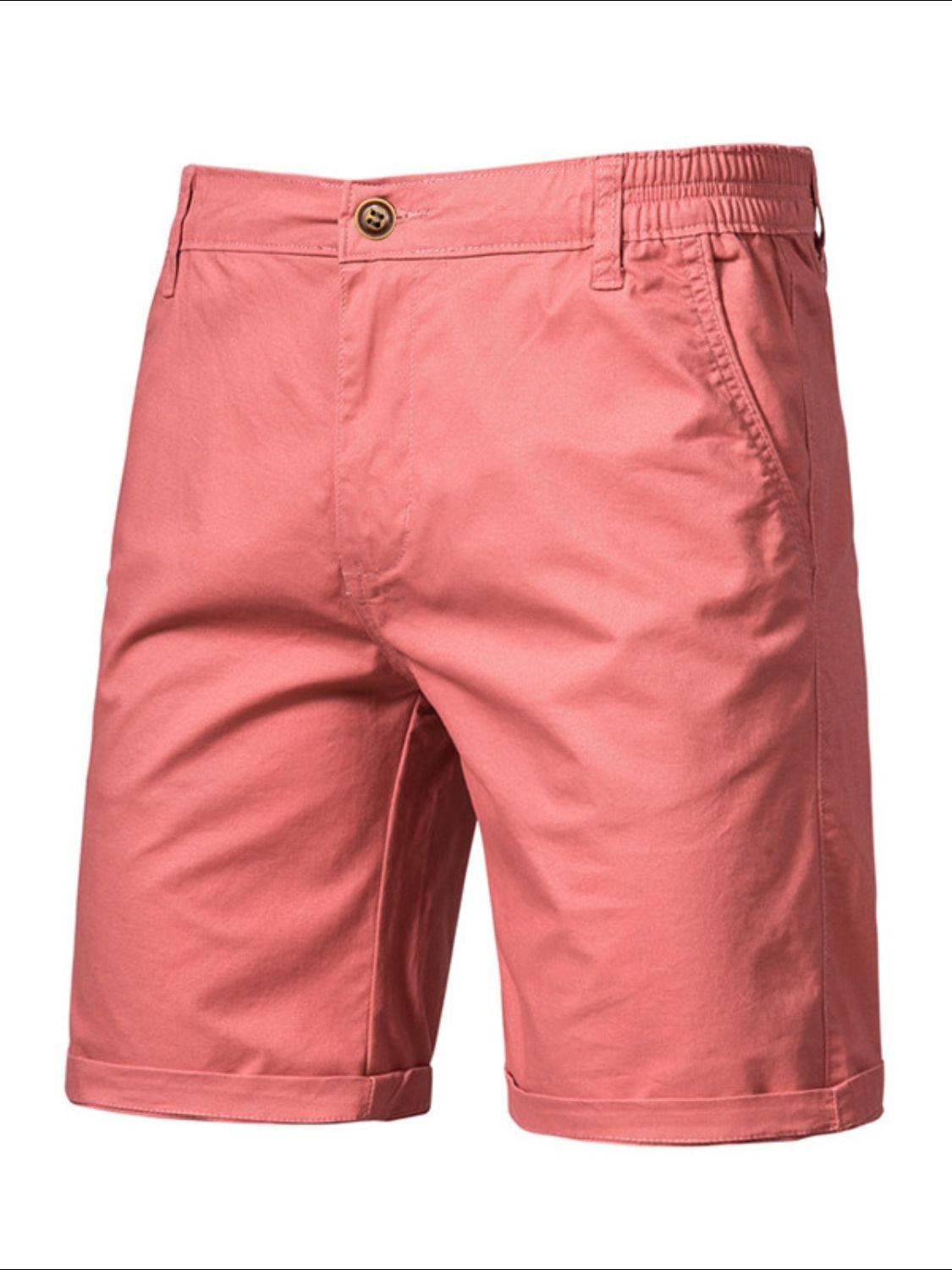 Men's Elastic Waist Shorts with Pockets - Clothes For Her Online Store