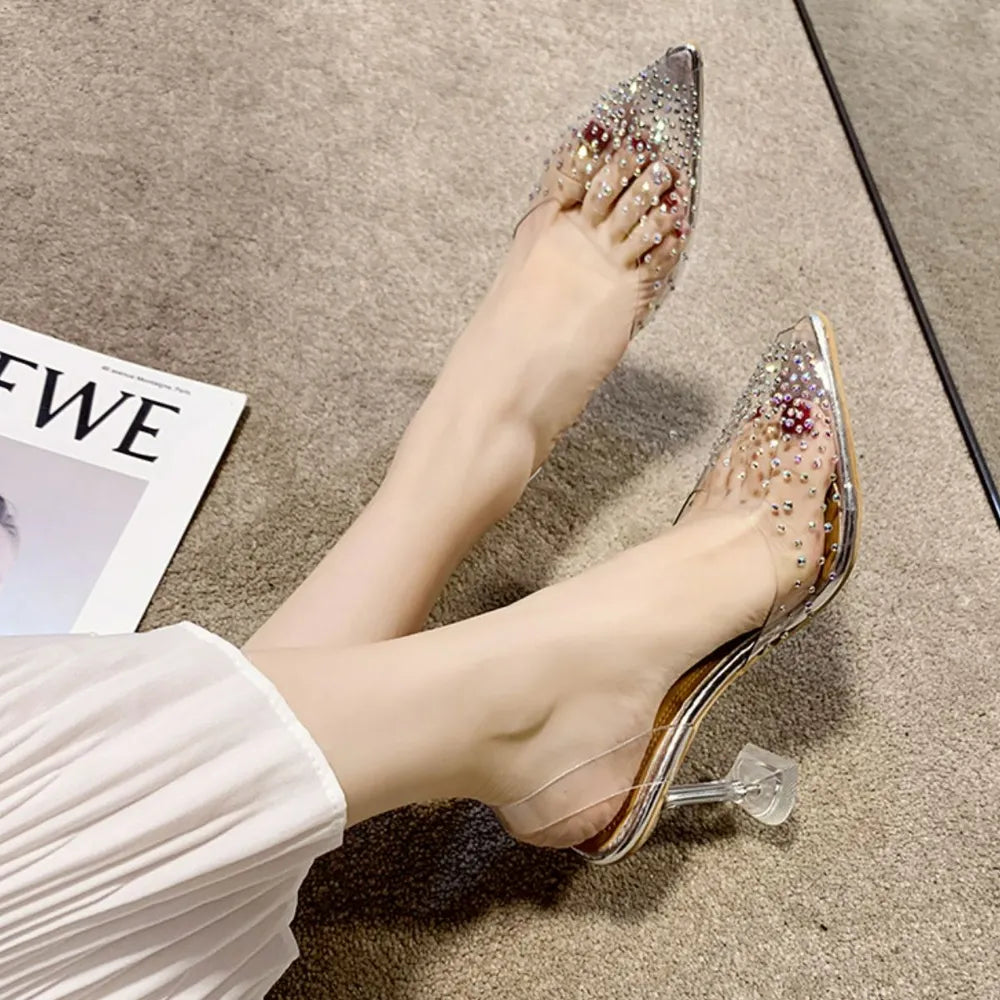 Point Toe Kitten Heels Sandals