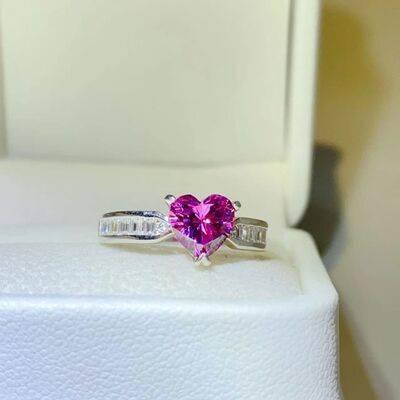 1 Carat Moissanite 925 Sterling Silver Ring - Clothes For Her Online Store