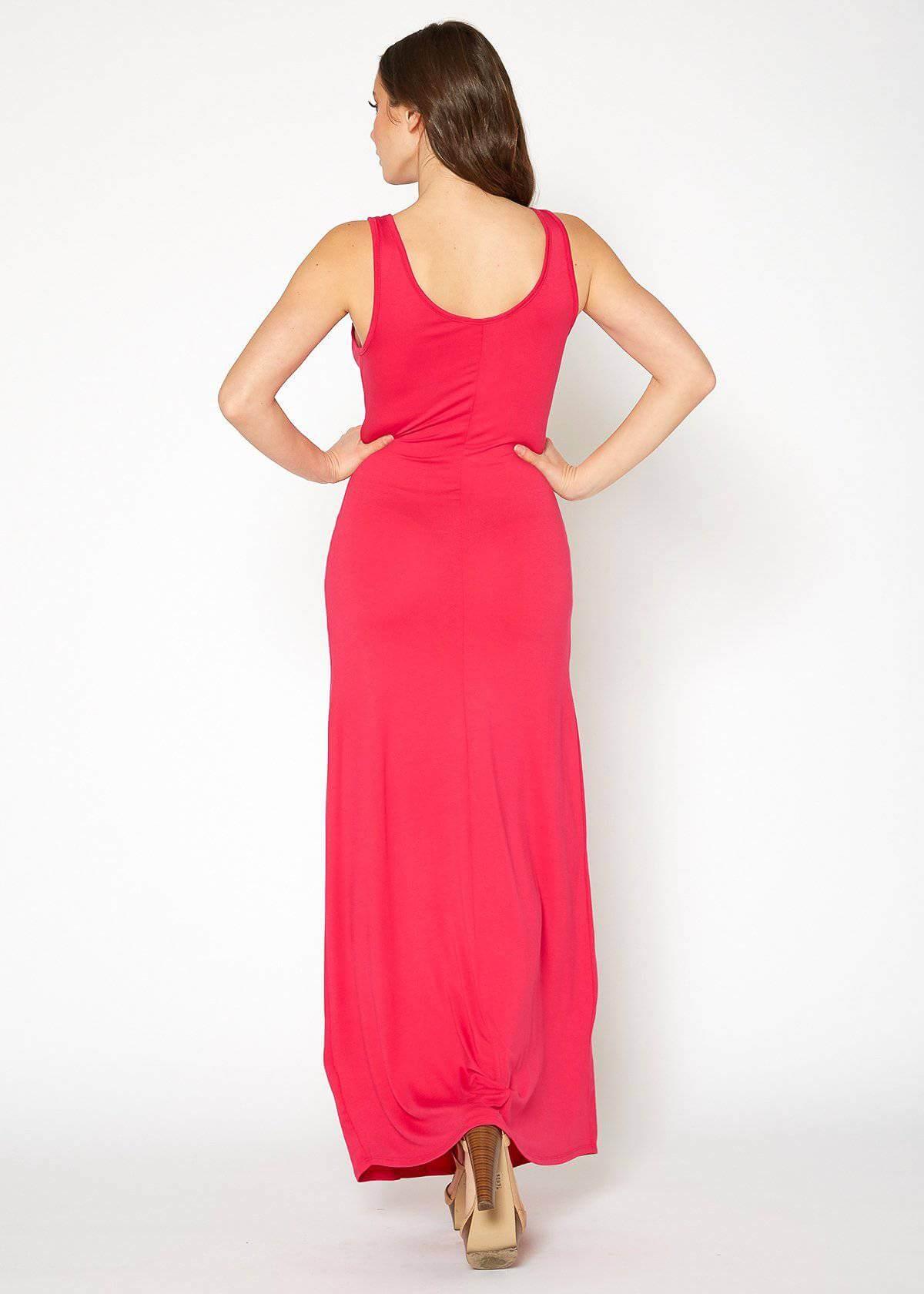 Women's Sleeveless Scoop Neck Maxi Dress