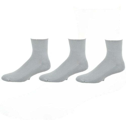 Diabetic Arthritic Cotton Ankle Cushioned 3 Pair Pack Men Socks