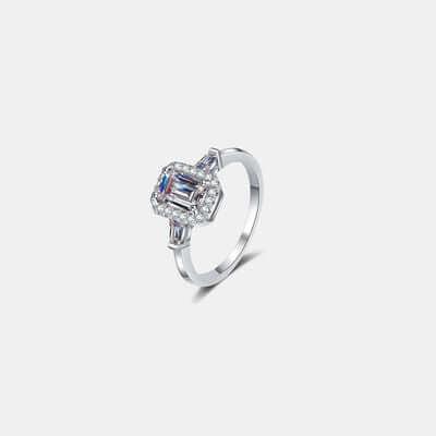 1 Carat Moissanite 925 Sterling Silver Ring - Clothes For Her Online Store