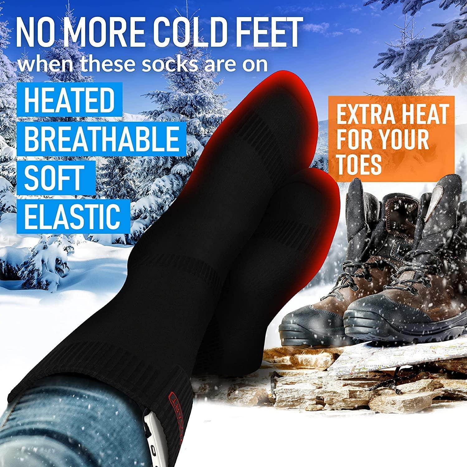 Heated Socks for Men and Women Rechargeable Electric Battery Thermal