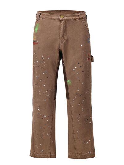 Men's Washed Bootcut Cargo Jeans - Clothes For Her Online Store