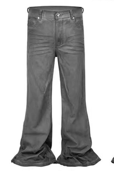 Men's Washed Flare Jeans