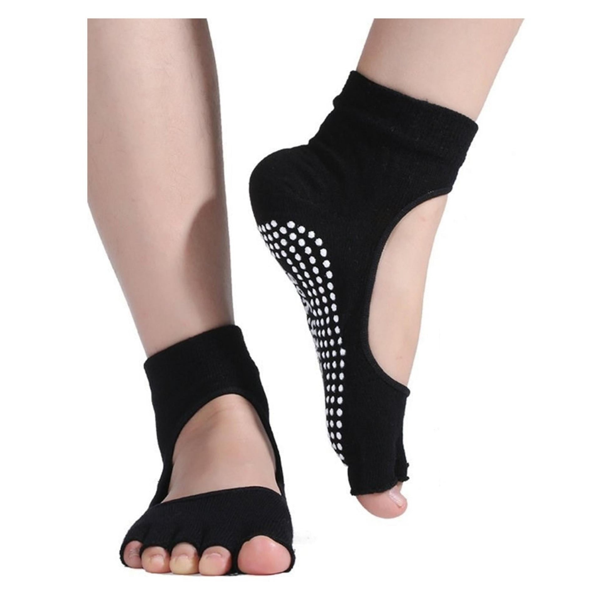 Non-Slip Yoga Socks for Women Pilates Barre (1- or 2-Pair)