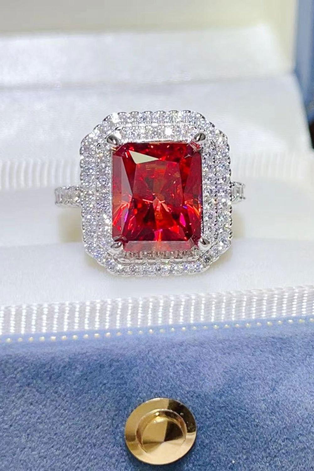 2 Carat Moissanite 925 Sterling Silver Ring - Clothes For Her Online Store