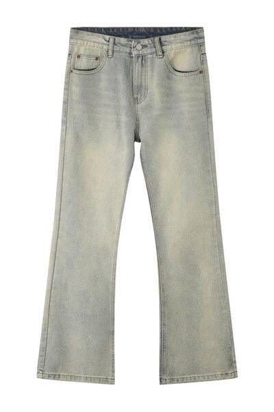 Mid Rise Jeans with Pockets - Clothes For Her Online Store