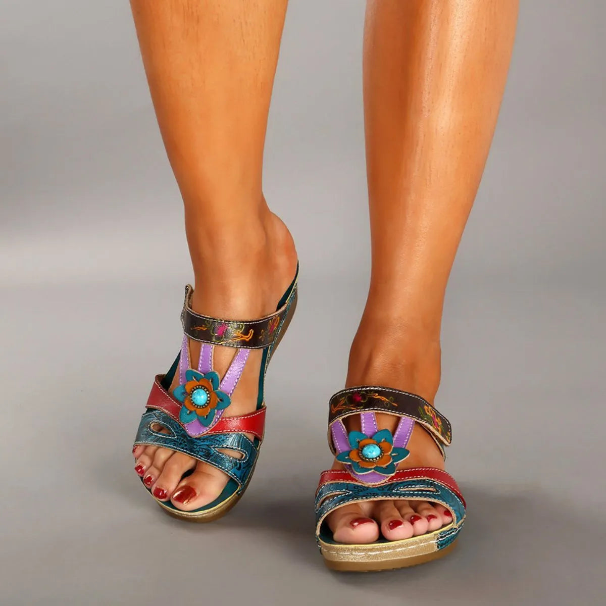 Open Toe Wedge Sandals