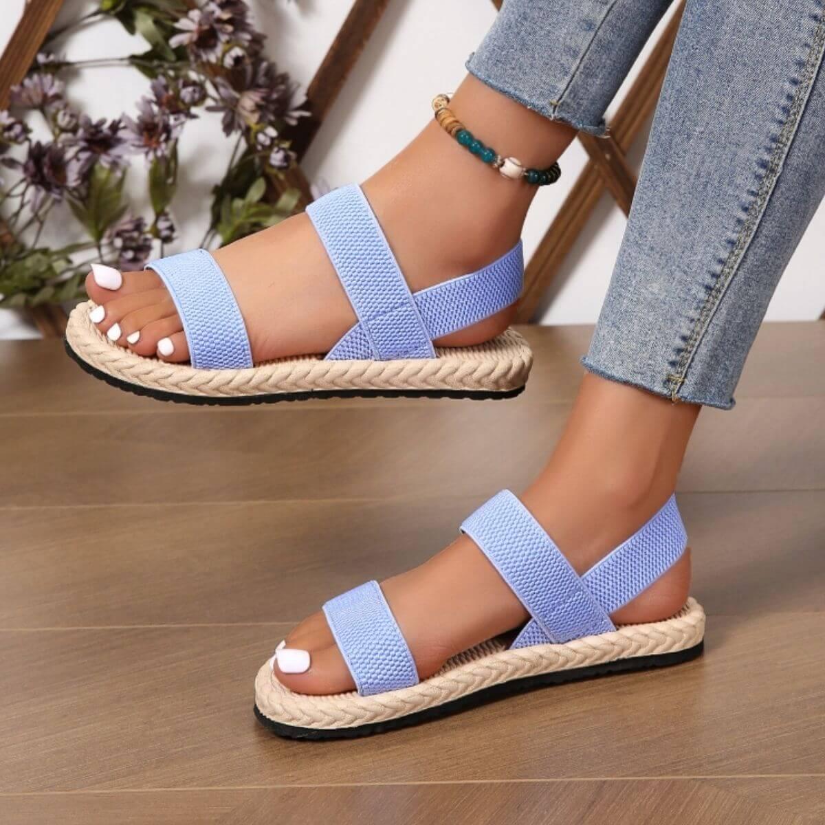 Open Toe Flat Sandals