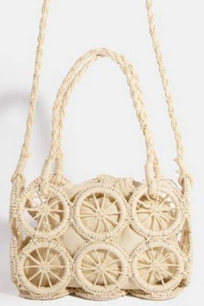 Fame Intricate Braided Wheels Crossbody Bag