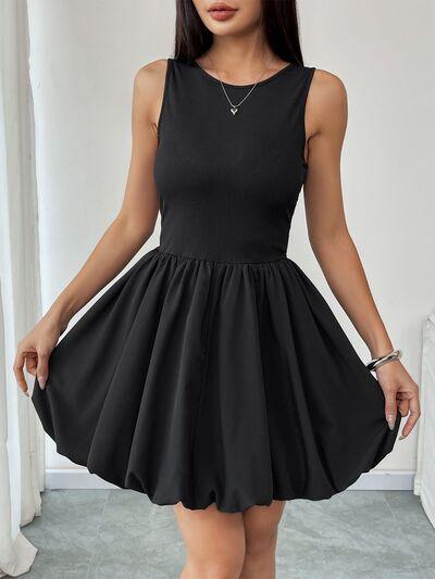 Perfee Ruched Sleeveless Mini Dress